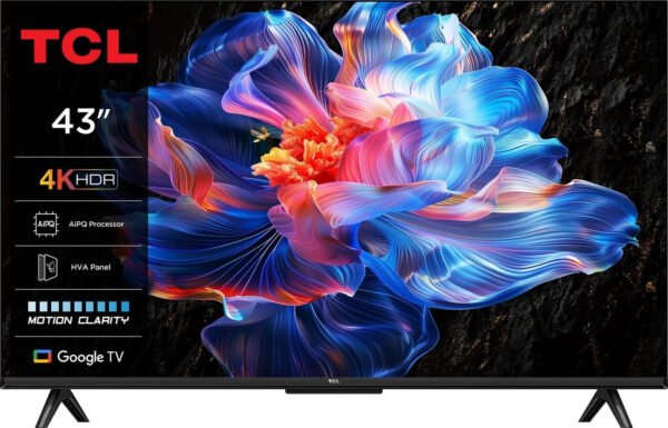 tcl-43v6c TCL 43V6C Televisor 43" 4K Smart TV LED con Google TV