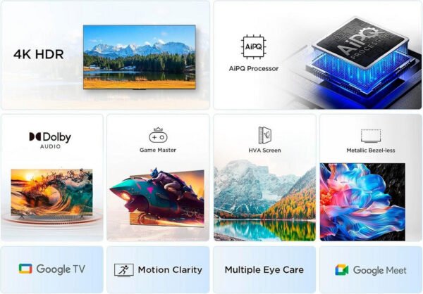 tcl-43v6c-8 TCL 43V6C Televisor 43" 4K Smart TV LED con Google TV