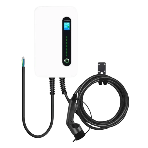 Cargador de coche eléctrico Besen F30 con Estación de Carga 32A/7,2KW/Sin enchufe/5M/LCD EV Tipo 2 IP66 - Desprecintado