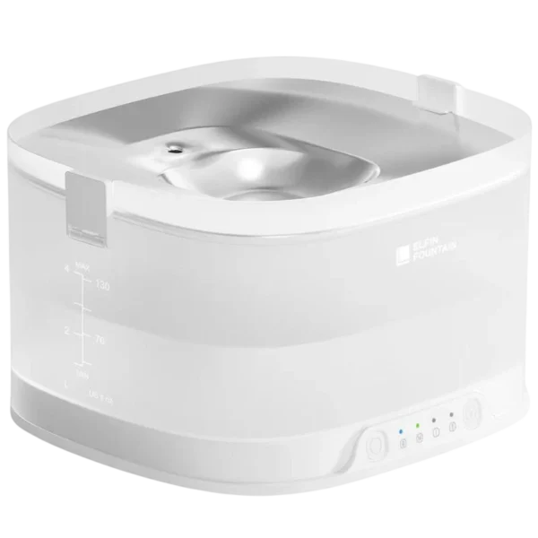 Elfin Pet Fountain D1 Pro 4L sin bomba acero inoxidable app inalámbrico Bebedero automático - Desprecintado