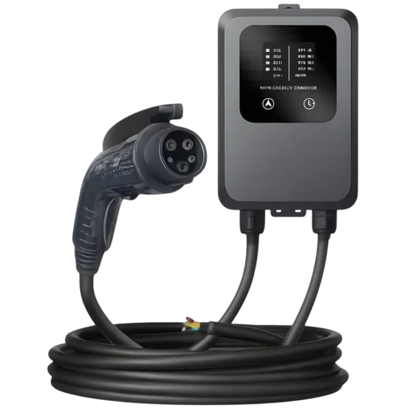 Cargador de coche eléctrico con Estación de Carga 32A/22KW/Trifásico/5M/LCD EV Tipo 2 - Desprecintado