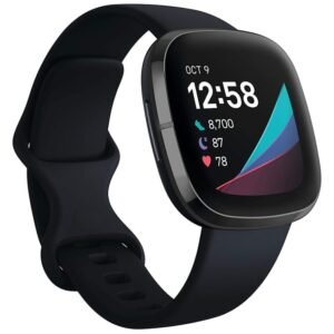 fitbit_sense_smartwatch_01_negro_l Fitbit Sense 1,58 pulgadas AMOLED 6 días 5ATM Smartwatch - Reacondicionado Grado B
