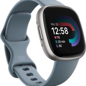 Fitbit Versa 4 Platino GPS NFC 6 días +40 deportes 5ATM Smartwatch - Desprecintado