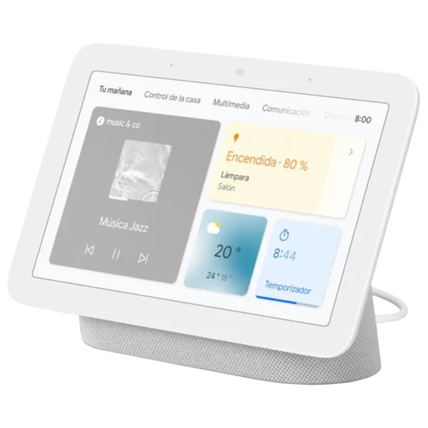 Google Nest Hub 2ª Gen Blanco Tiza 7 pulgadas WiFi - Reacondicionado Grado B