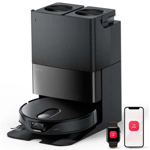 Roborock Qrevo Slim Negro 11000Pa friegasuelos autolimpieza 180 min 5200mAh Robot aspirador - Reacondicionado Grado B