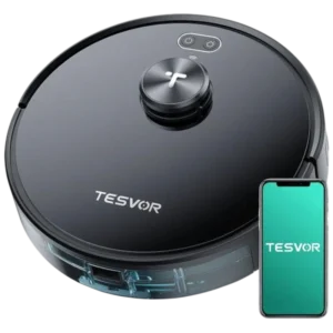 Tesvor S4 Negro 2200Pa LiDAR 120 min 2500mAh Robot aspirador - Reacondicionado Grado A