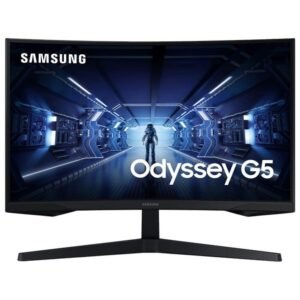 Samsung Odyssey G5 LC27G55TQWRXEN 27 pulgadas 2K VA 144Hz FreeSync Premium curvo Monitor - Reacondicionado Grado B