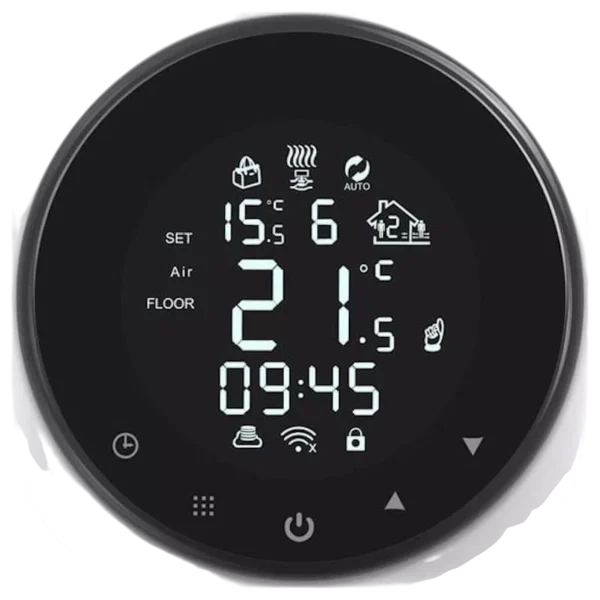 Girier Caldera Eléctrica Smart Tuya 16A compatible con Alexa y Google Termostato inteligente - Desprecintado