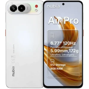 zte-nubia-air-pro-5g-principal_l ZTE Nubia Air Pro 5G 8GB/512GB Blanco 6,78 pulgadas AMOLED 144Hz 50MP 5000mAh 33W NFC - Desprecintado